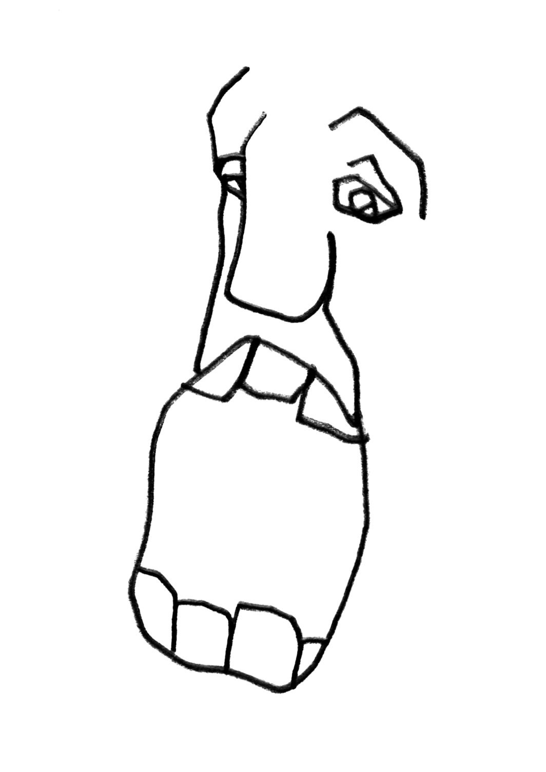 Dessin, Illustration, Croquis, Personnage, Personne, Homme, Portrait, Drôle, Visage, Regard, De profil, Bouche ouverte, Dent, Cri, Son, Au trait, Dessin au trait, Crayon noir, Crayon, Crayon gras, Noir et blanc, n&b, nb